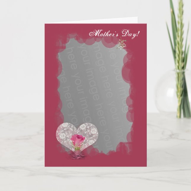 Rosen- und Spitzeherz! Karte (Vorderseite)