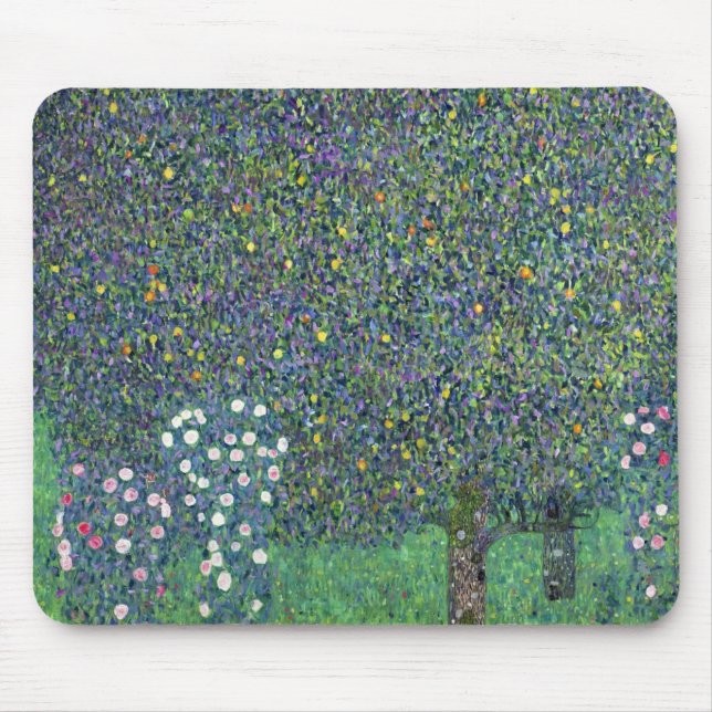 Rosen unter den Bäumen, c.1905 Mousepad (Vorne)