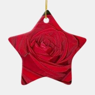 Rosen-Verzierung Keramik Ornament