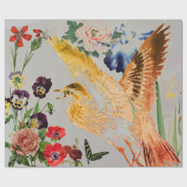 ROSEN-VOGEL BUTTERFLIIES Verpackungs-Papier Geschenkpapier