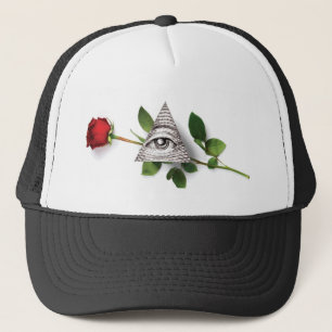 Rosen-Weise-Hut Truckerkappe