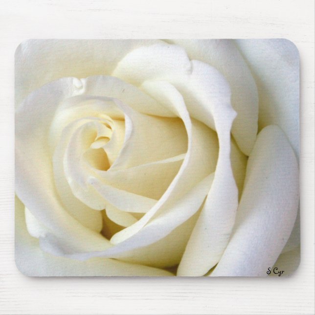 Rosen-Weiß Mousepad (Vorne)