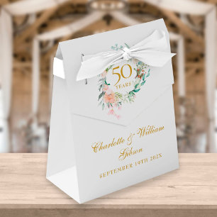 Rosen zum 50. goldenen Hochzeitsjubiläum Geschenkschachtel