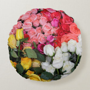 Rosen zum Verkauf, San Miguel de Allende, Mexiko Rundes Kissen