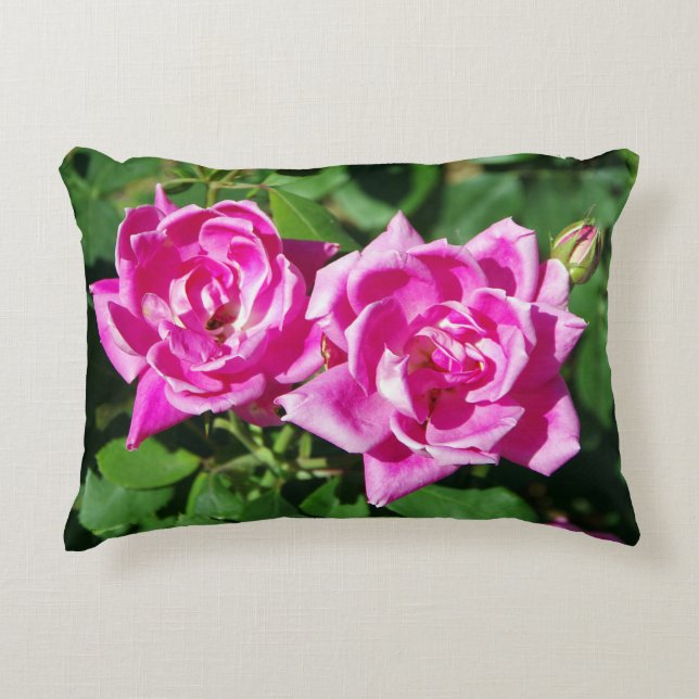 Rosenakzent Kissen (Vorderseite)