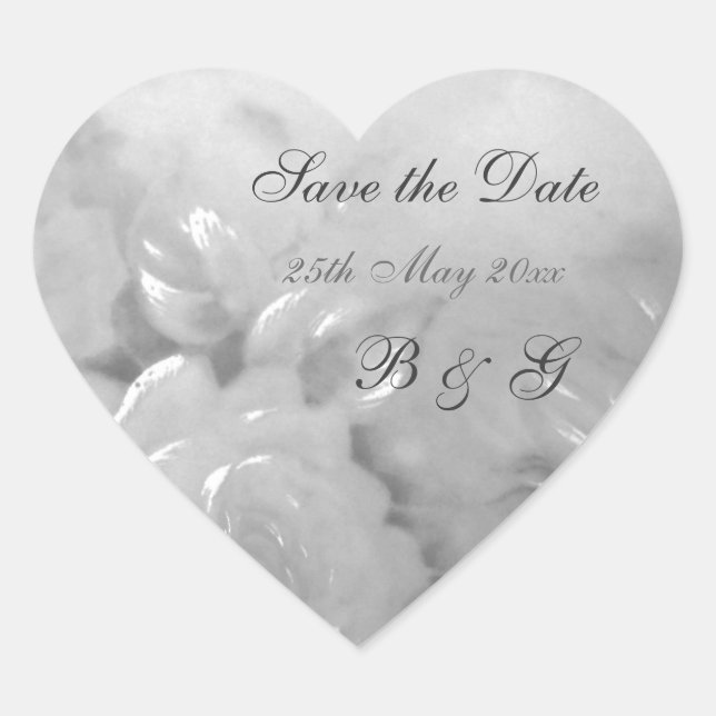 Rosenaufkleber Herz-Aufkleber (Vorderseite)