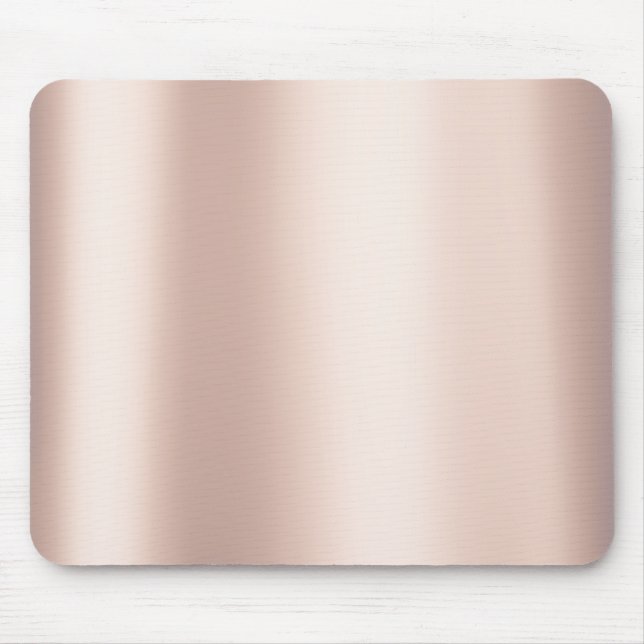Rosenballett aus dem Pearly Pink Blush Gold Metall Mousepad (Vorne)