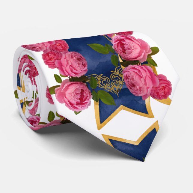 Rosenbanner Krawatte (Gerollt)
