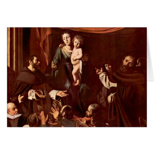 Rosenbeet Madonna durch Caravaggio (Vorderseite (Horizontal))