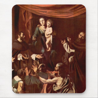 Rosenbeet Madonna durch Caravaggio Mousepad