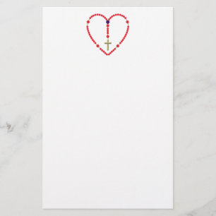 Rosenbeet (rote und blaue Rosen) Briefpapier