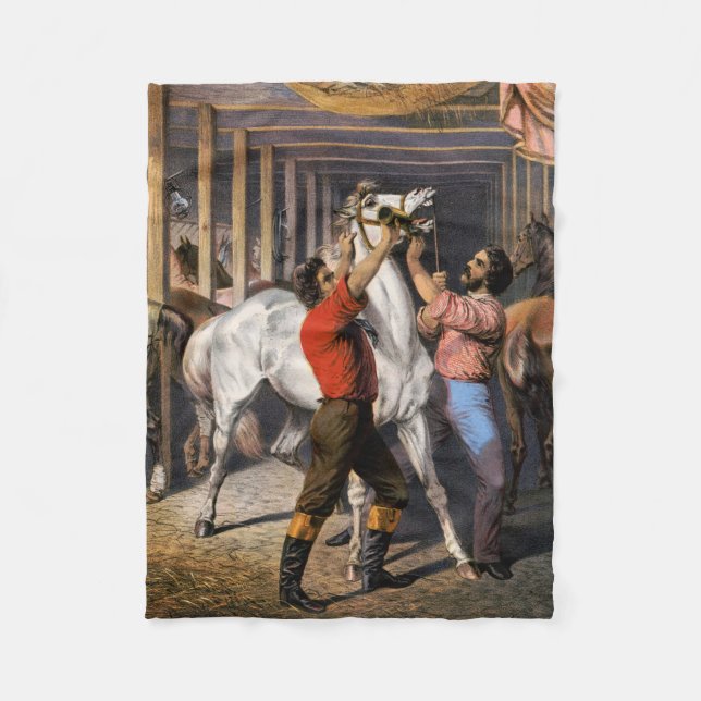 Rosenbergs "Great East India Horse Invigorator". Fleecedecke (Vorderseite)