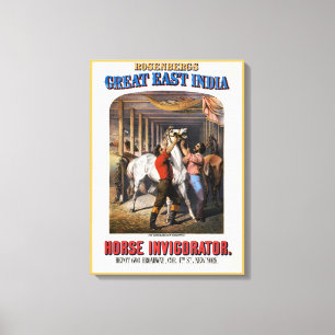 Rosenbergs "Great East India Horse Invigorator". Leinwanddruck