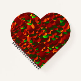  Rosenblätter abstrakt Notizbuch