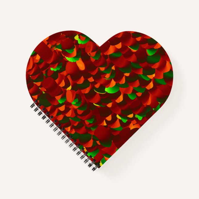  Rosenblätter abstrakt Notizbuch (Vorderseite)