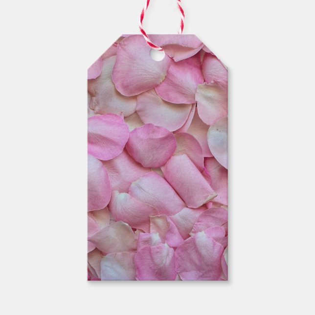 Rosenblätter Geschenkanhänger (Vorderseite)