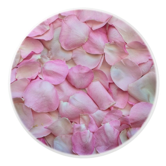 Rosenblätter Keramikknauf (Vorderseite)