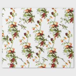 Rosenblattrebe Florale Grünpflanzen Einwickelpapie Geschenkpapier