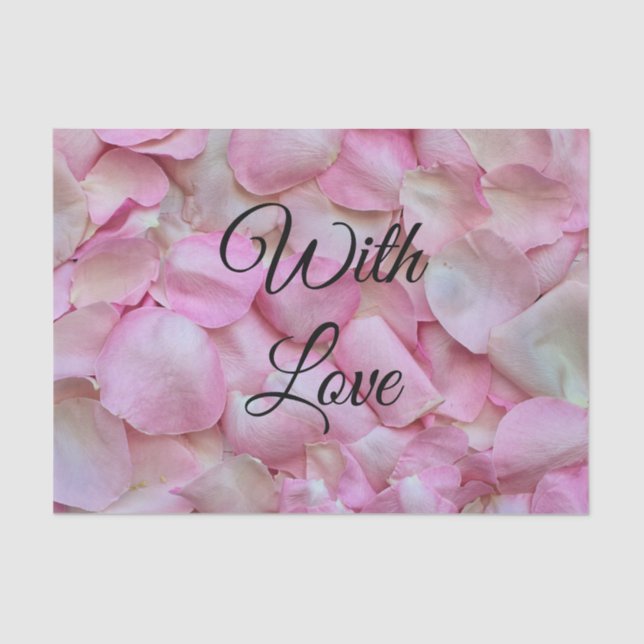 Rosenblättrige Rosenblätter Seidenpapier (Vorderseite)