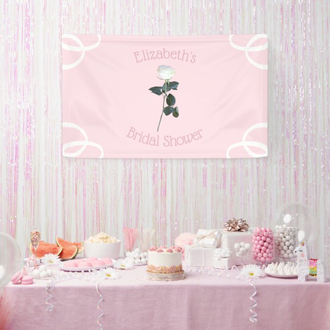 Rosenblättriges Brautparty Banner (Party)