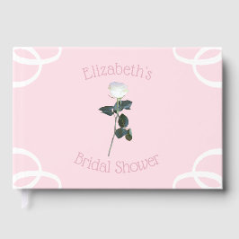 Rosenblättriges Brautparty Gästebuch