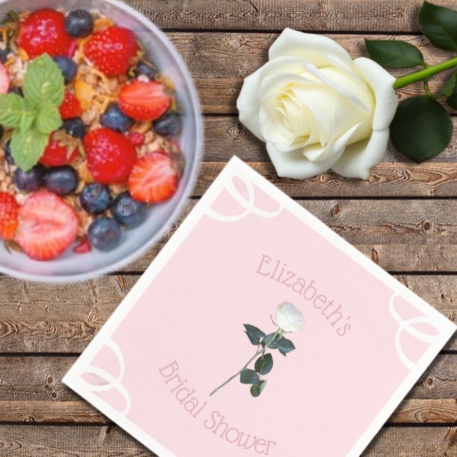 Rosenblättriges Brautparty Serviette (Von Creator hochgeladen)