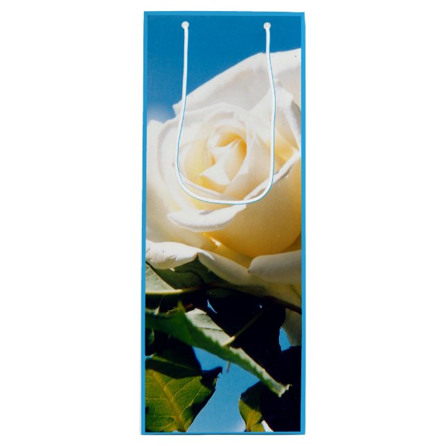 Rosenblümchen Geschenktüte Für Weinflaschen (Vorderseite)