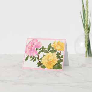 Rosenblume, Geburtstag Karte