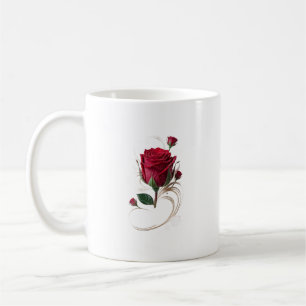 Rosenblumen-Tasse Kaffeetasse