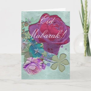 Rosenblumenstrauß Eid Mubarak Feiertagskarte