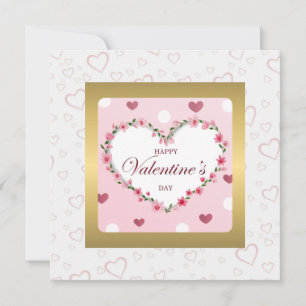 Rosenblütenherzen Valentinstag Geschenke Einladung