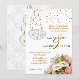 Rosenblütenhochzeit Einladung