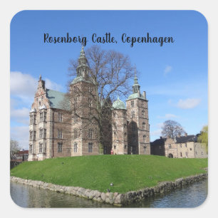 Rosenborg Castle, Kopenhagen, Dänemark Quadratischer Aufkleber
