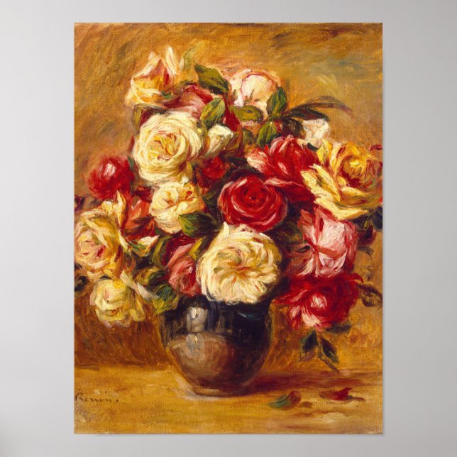 Rosenbouquet, Auguste Renoir Poster (Vorne)