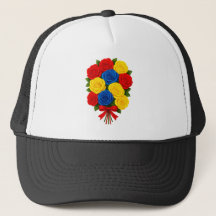 Rosenbouquet-Frauen-Truckerhut