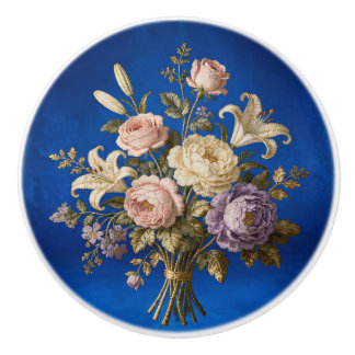 Rosenbouquet im antiken Stil   Keramikknauf