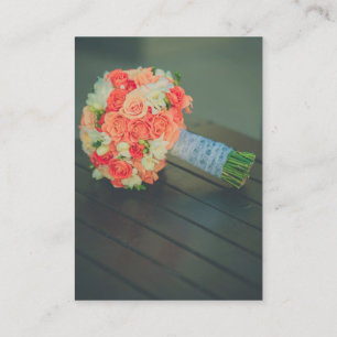 Rosenbrautblumenstrauß Visitenkarte