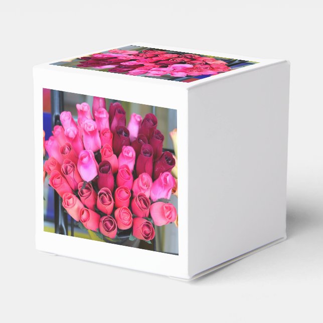 Rosenbukett Geschenkschachtel (Rückseite)