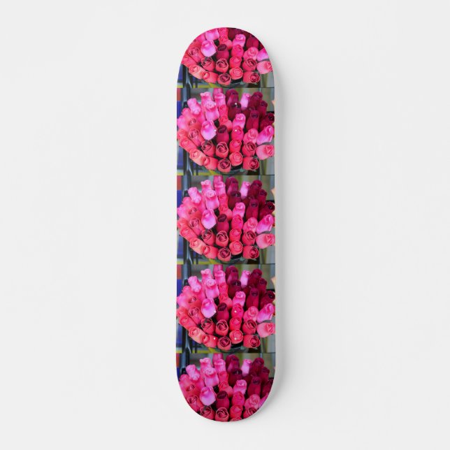 Rosenbukett Skateboard (Vorne)