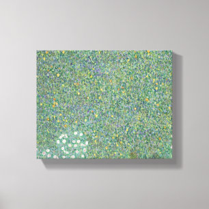 Rosenbüsche unter den Bäumen - Gustav Klimt Leinwanddruck