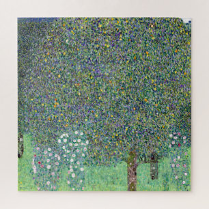 Rosenbüsche unter den Bäumen, Gustav Klimt Puzzle