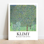 Rosenbüsche unter den Bäumen von Gustav Klimt Poster<br><div class="desc">Gustav Klimts Rosenbüsche unter den Bäumen (1905) berühmtes Bild</div>