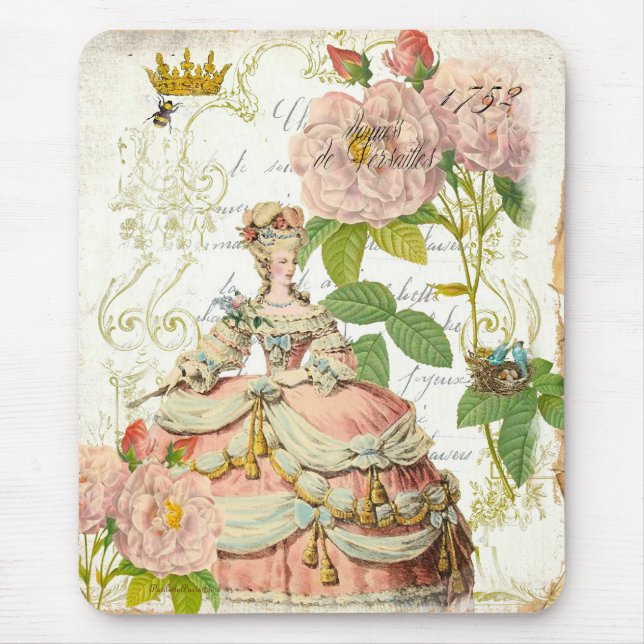 Rosende Versailles Reine Marie Antoinette Mousepad (Vorne)