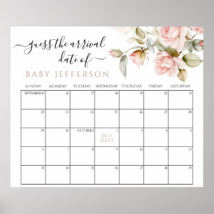 Rosendusche Ratschlag Fälligkeitsdatum Poster