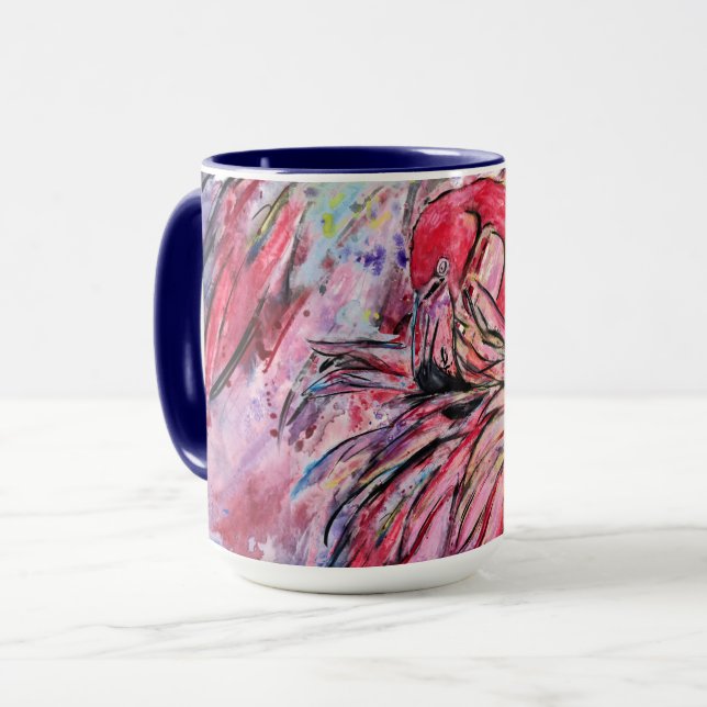 Rosenfedern Tasse (Vorderseite Links)