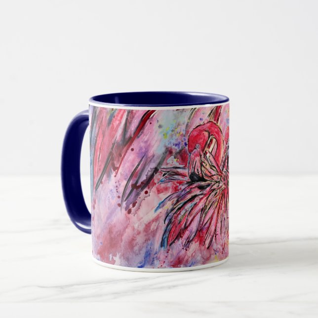 Rosenfedern Tasse (Vorderseite Links)
