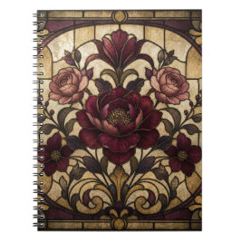 Rosenfenster-Design-Tagebuch Notizblock