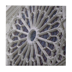 Rosenfenster von der Westfassade, c.1270 Fliese