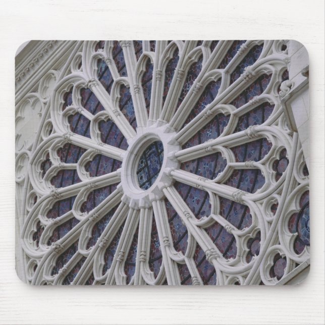 Rosenfenster von der Westfassade, c.1270 Mousepad (Vorne)