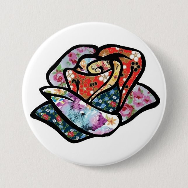 Rosenfleckenknopf Button (Vorderseite)